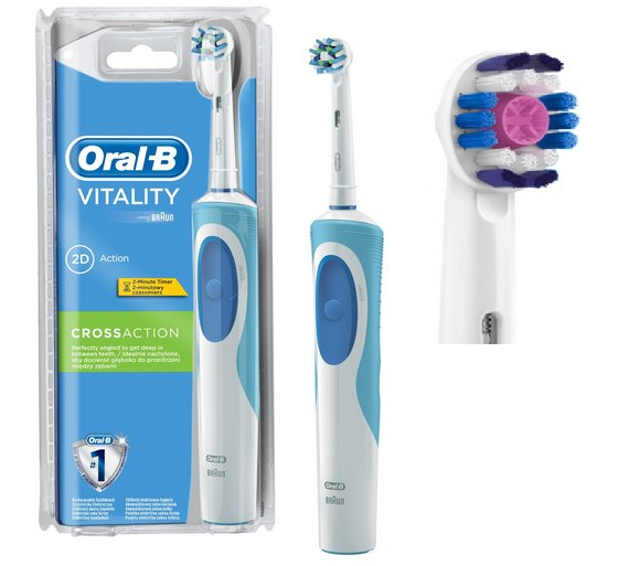 Електрична щітка Oral-B Vitality, 2 насадки в комплекті