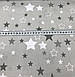 Тканина бавовняна польська, зірки сірі, темно-сірі, білі — великі та маленькі на сірому тлі (E-316), фото 4