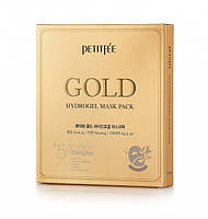 Гідрогелева маска для обличчя із золотим комплексом +5 PETITFEE Gold Hydrogel Mask Pack +5 golden complex