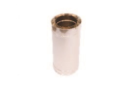 Труба з неіржавкої сталі з теплоізоляцією в оцинкованому корпусі
