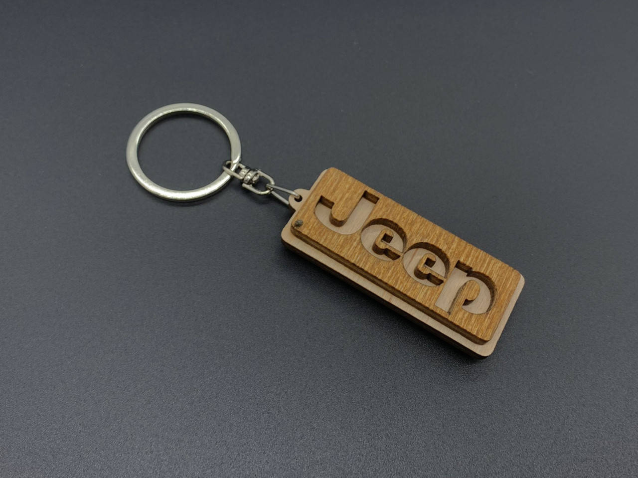 

Брелок деревянный Jeep. 6см, Коричневый