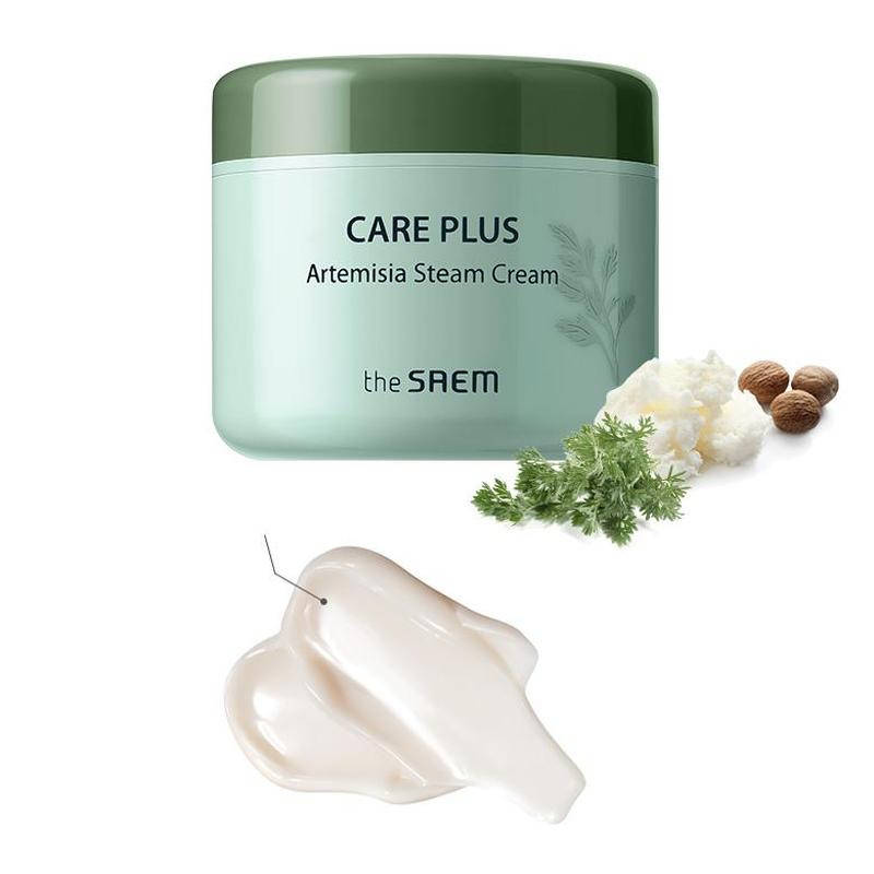 

Увлажняющий и успокаивающий крем The Saem Care Plus Artemisia Steam Cream 100мл