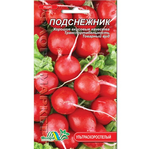 

Семена Редис Подснежник ультраскороспелый 3 г