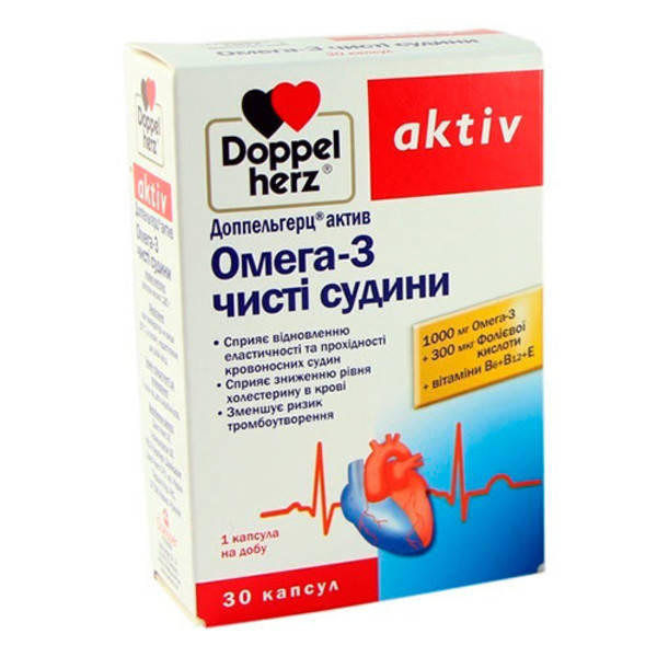 

Доппельгерц Актив Омега-3 Чисті Судини капсули №30