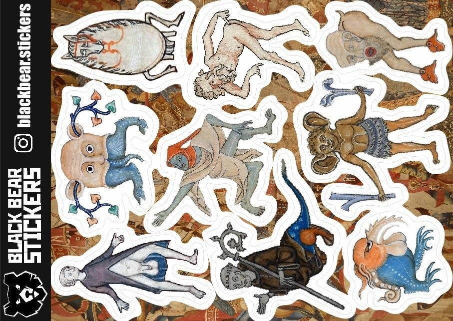 

Стикерпак №22: "Средневековое искусство". Стикеры, наклейки, набор