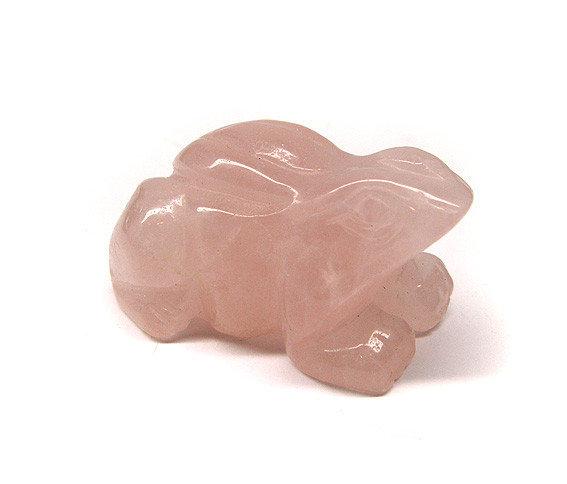 Фігурка Жаба з рожевого кварцу, фото 1