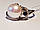 Срібне кільце Еврика з сапфіром і перлами. Артикул 1789/9р-PWT 17, фото 5
