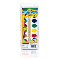 Разноцветные акварельные краски watercolors, в наборе 16 цветов, Crayola (Крайола)