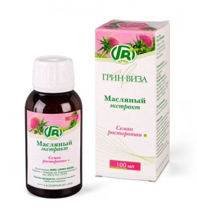 Олія Насіння розторопші 100 мл - гепатопротекторної, антиоксидантної дії, фото 1