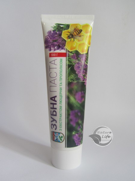 Зубна паста «З екстрактом Люцерни та Прополісом» 100 г, фото 1