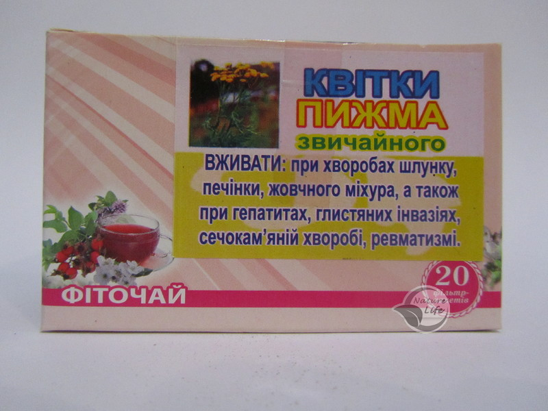 Пижма звичайного квіти,ф/п 20 шт по 1.5 г - при порушенні виділення жовчі