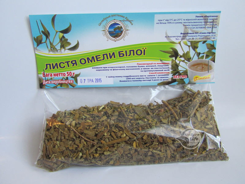 "Омели листя" 50 г-за гіпертонічної хвороби, жіночих хвороб у клімактеричному періоді, фото 1