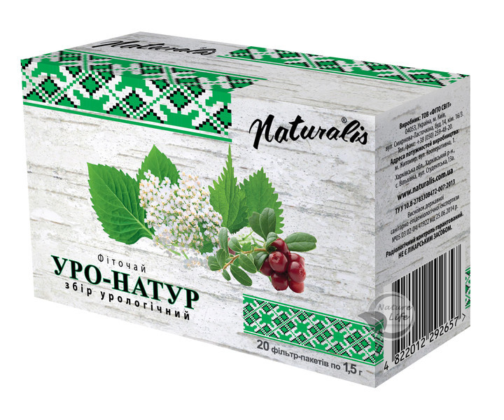 У разі запалення сечового міхура фіточай «Уро-Натур (Урологічний)» 20 шт. по 1.5 г