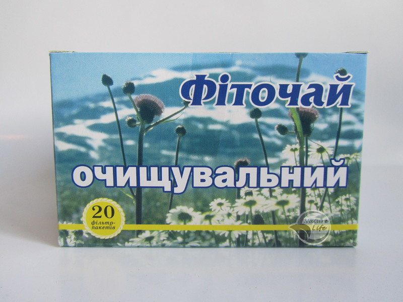 Фіточай «Очисний» 20 шт. по 1.5 г-стимулює всі вивільні системи організму