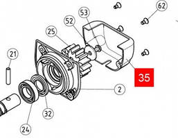 Кожух захисний шестерні NICE ROBUS350 RD400 (PPD0604R01.4540)