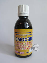 "Гемосаноцид" 50 мл-висипання на шкірі, вугрів, ріжистому запаленню, мікробній екземі, лисицях, кліщах, фурункулах