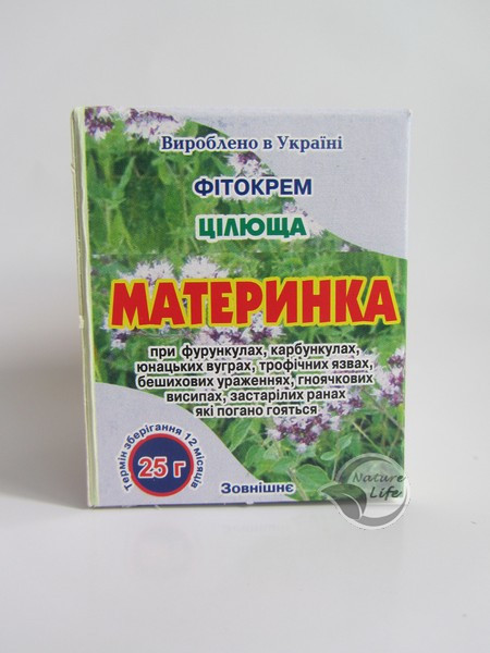 Фітокрем «Матинка (Духиця)» 25 г — у разі фурункула, карбункулах, юнацьких прищів