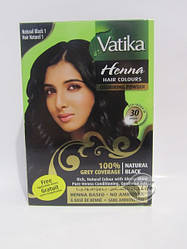 Індійська натуральна фарба для волосся Ватика Vatika Henna Чорна з хною No1