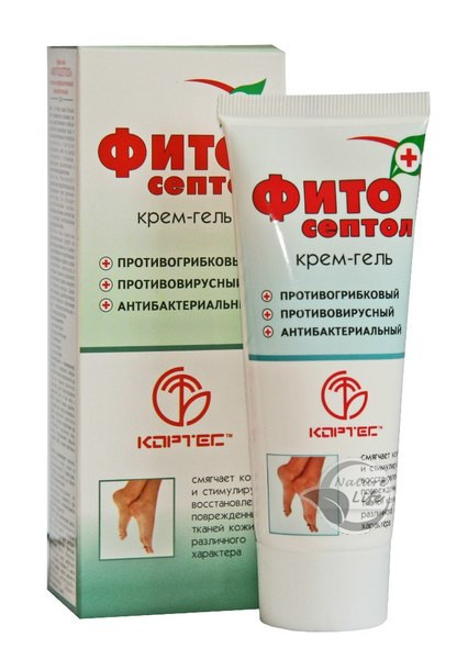 Антигрибковий крем-гель Фітосептол, що загоює, 75 мл, фото 1