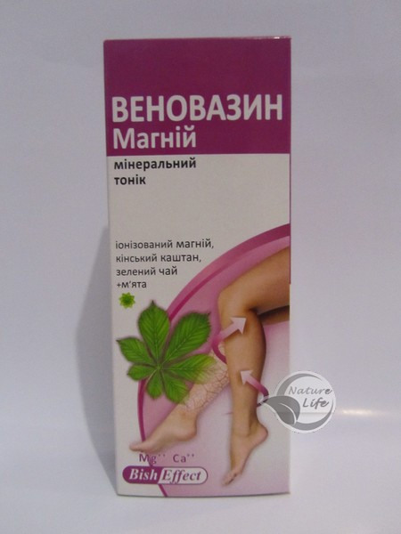 У разі варикозу, втоми ніг «Веновазин магній» 100 мл, фото 1