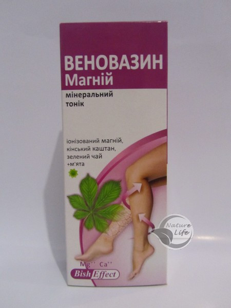 У разі варикозу, втоми ніг «Веновазин магній» 100 мл