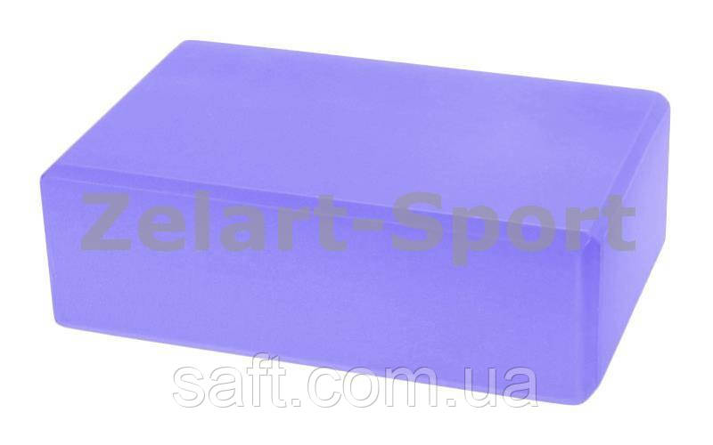 Блок для йоги (EVA 180гр, р-р 23 x 15,5 x 7,5см, цвета в ассортименте) - фото 7 - id-p612726238