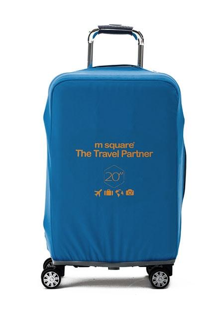 Синій Чохол на валізу S синій