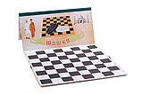 Дошка для шашок, шахів 64 клітинки (35 см х 35 см), фото 2