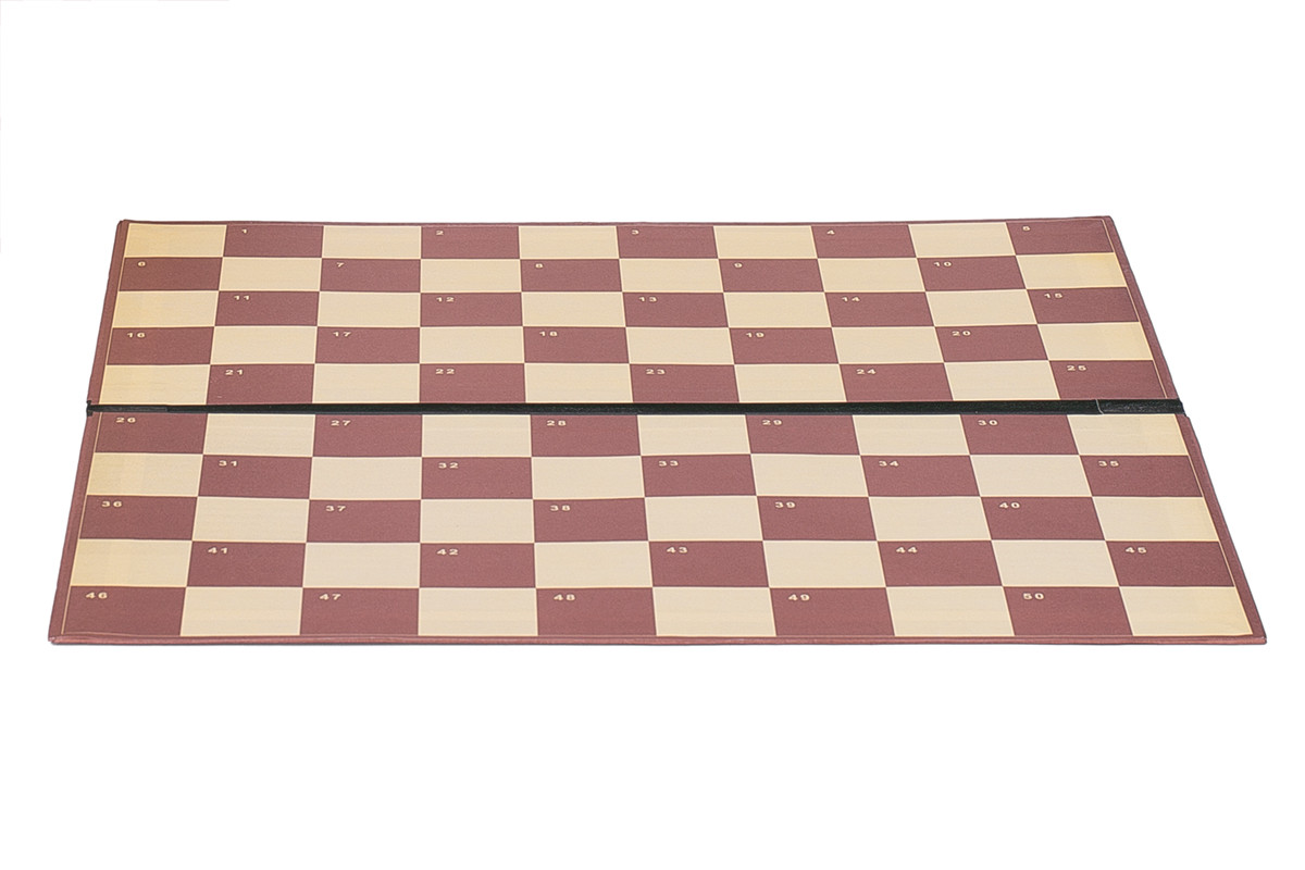 Доска для шашек и шахмат двухсторонняя на 64 и 100 клеток (40см х 40см) - фото 4 - id-p33930562