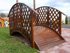 Місток садовий дерев'яний Діана 2500 мм