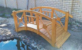 Місток дерев'яний садовий Сільський 1650 мм