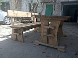 Стіл дерев'яний для дачі, альтанки, саду Сільський 2м, фото 7
