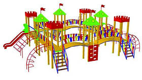 Дитячий ігровий комплекс Міцність БК-710К