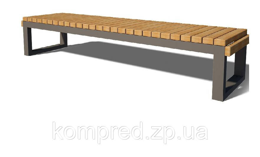 Лавка паркова без спинки та підлокітників Новобуд 2, фото 1