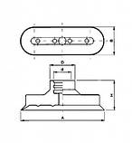 Овальні вакуумні присоски, фото 2