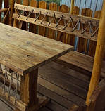 Стіл дерев'яний для альтанки, кафе, саду Кантрі 1.6м, фото 2