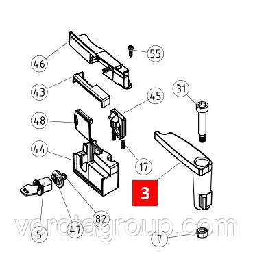 Важіль розблокування NICE RB/RD (BMG0952.45673)