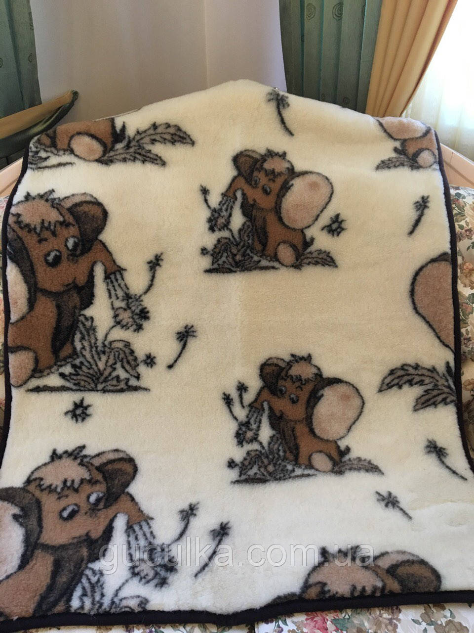 Одіяло дитяче одностороннє на овчині, фото 1