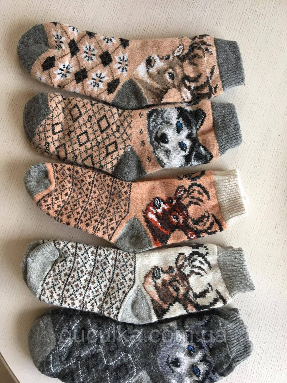 Шкарпетки чоловічі шерстяні з орнаментом та малюнком