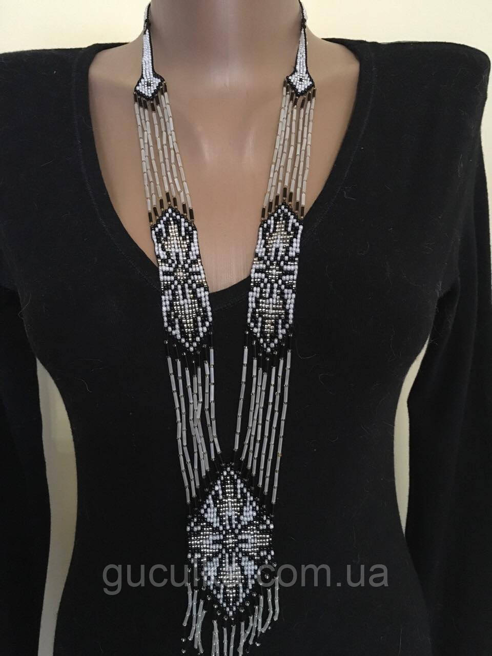 Гердан намисто українське з бісеру ручної роботи, фото 1