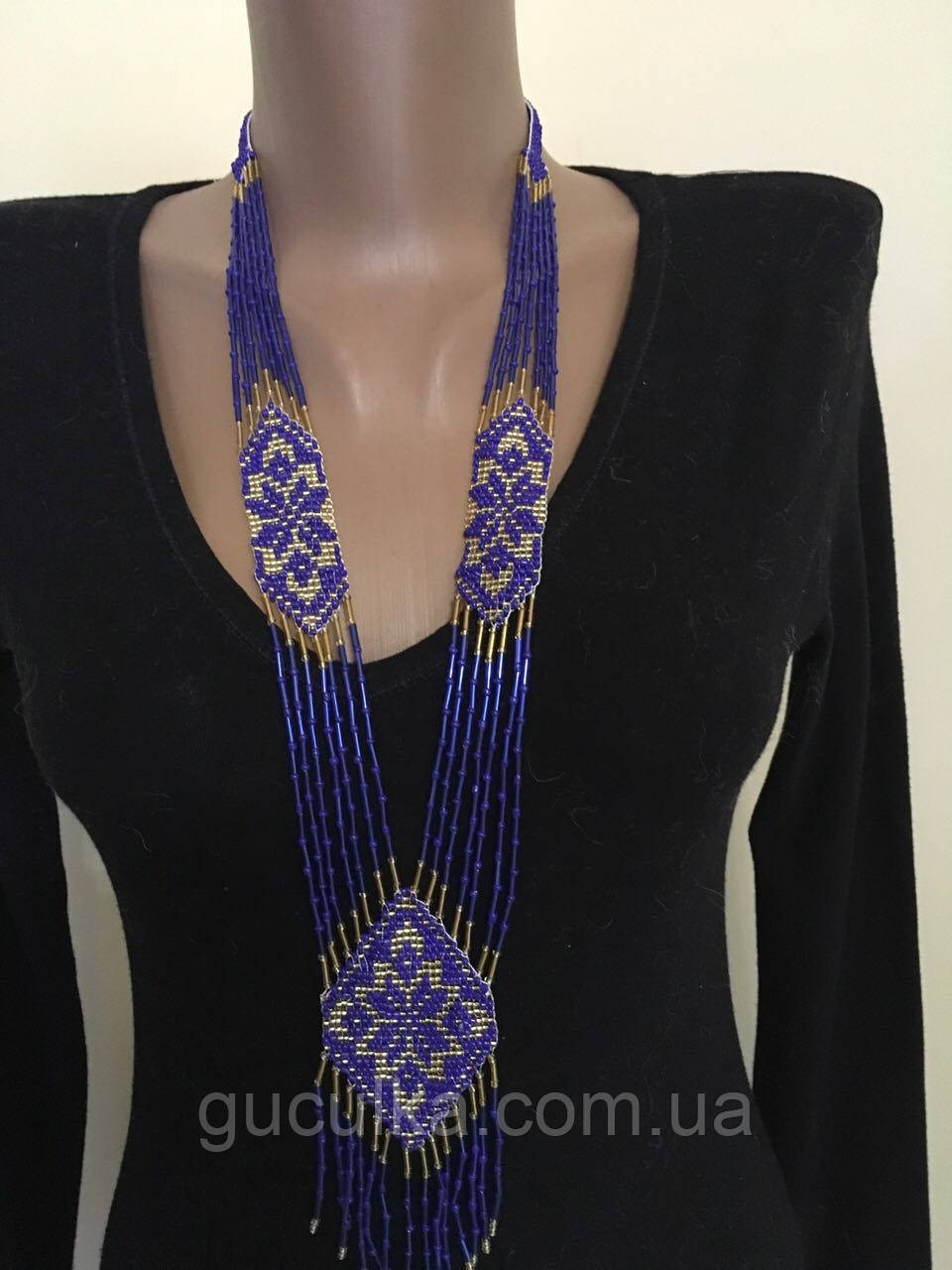 Гердан намисто українське з бісеру ручної роботи, фото 1