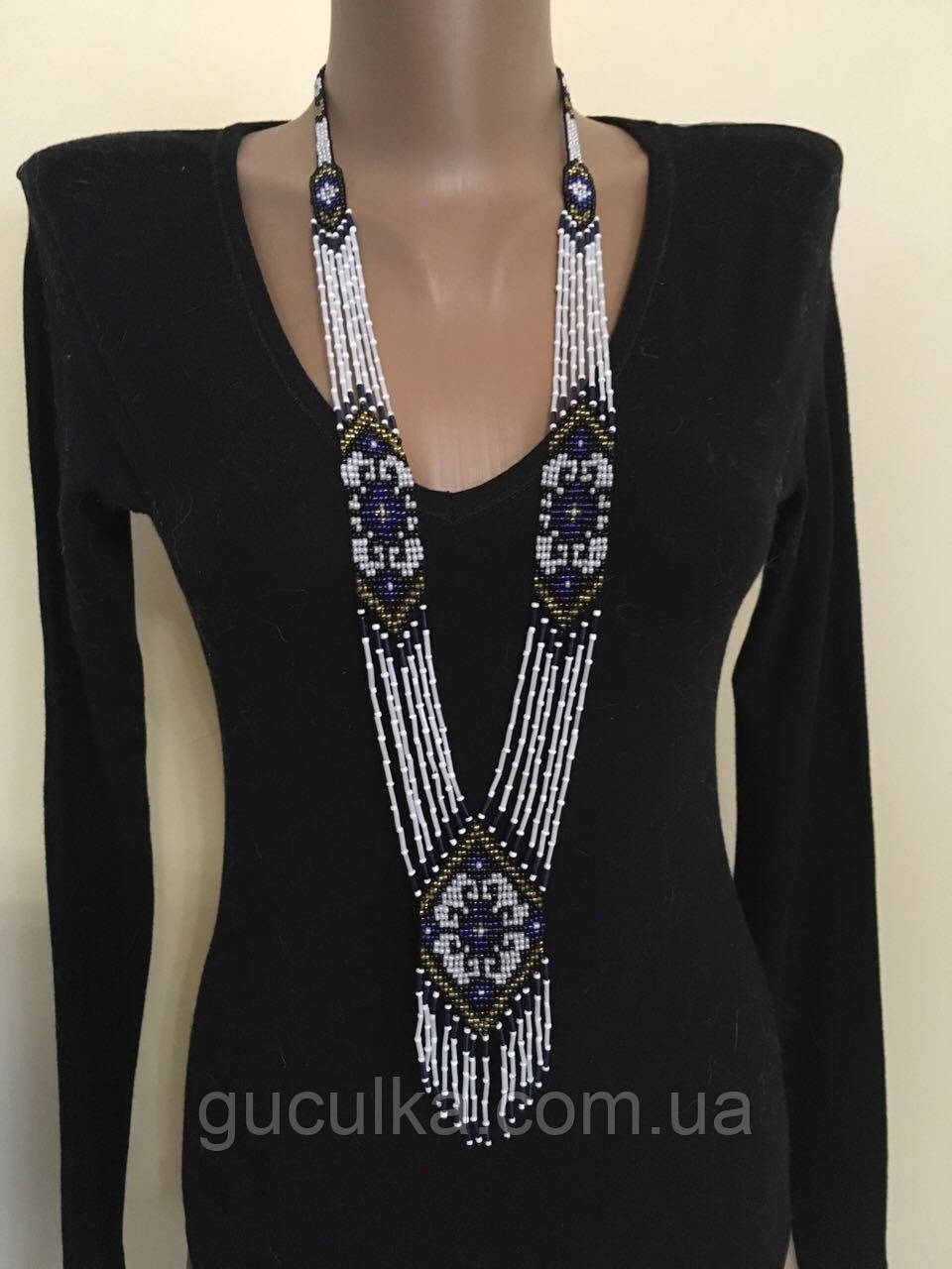 Гердан намисто українське з бісеру ручної роботи, фото 1