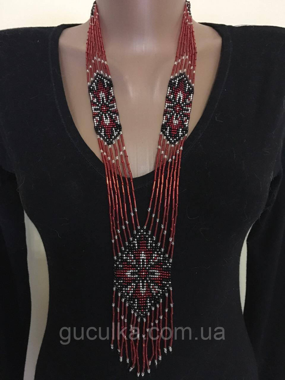 Гердан намисто українське з бісеру ручної роботи, фото 1
