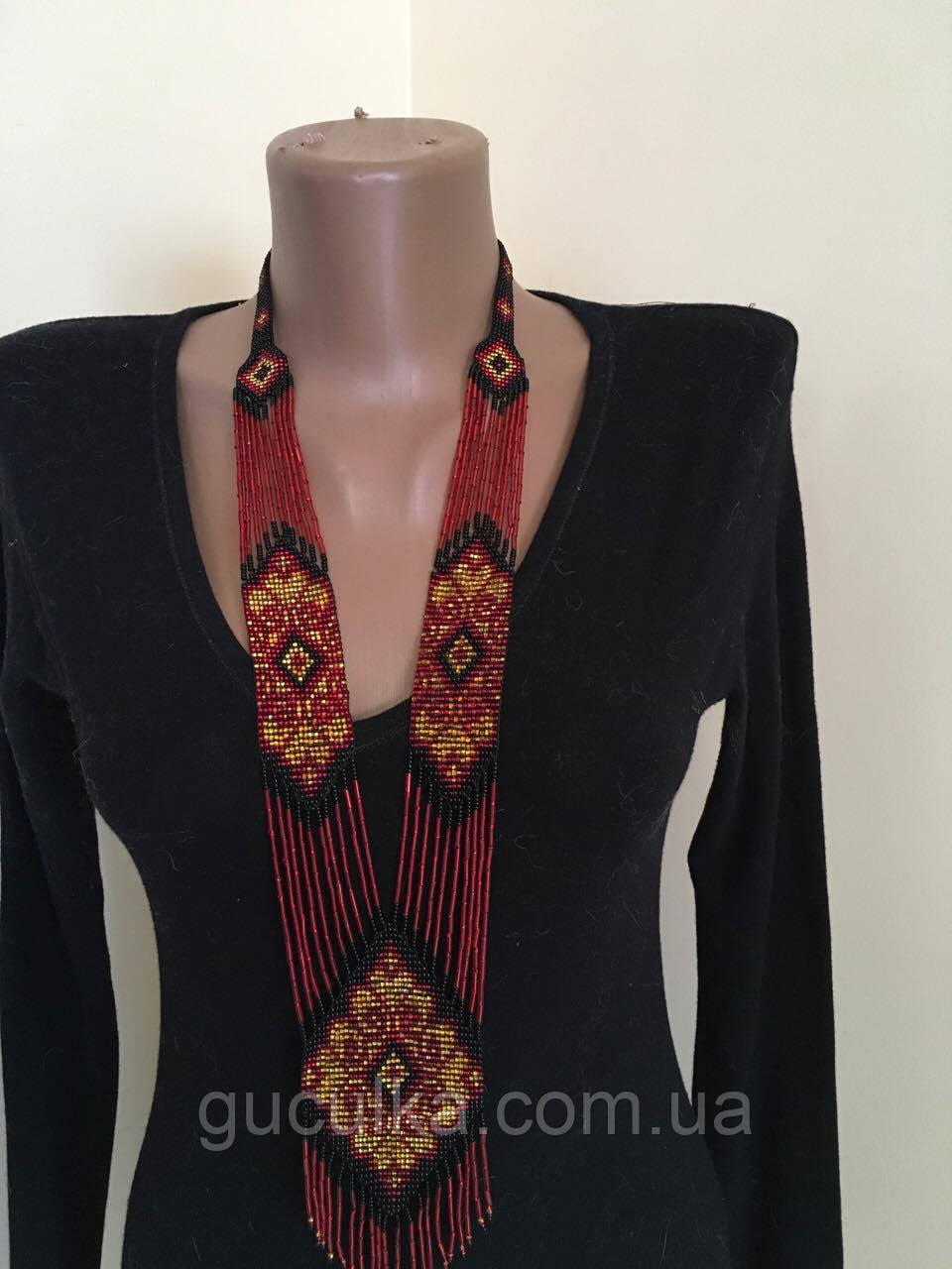 Гердан намисто українське з бісеру ручної роботи, фото 1