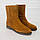 Коричневі замшеві черевики жіночі з хутром Woman's heel, фото 6