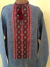 Вишиванка для хлопчика натуральний льон 11-12 років