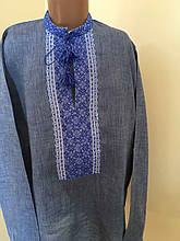 Вишиванка для хлопчика натуральний льон 11-12 років