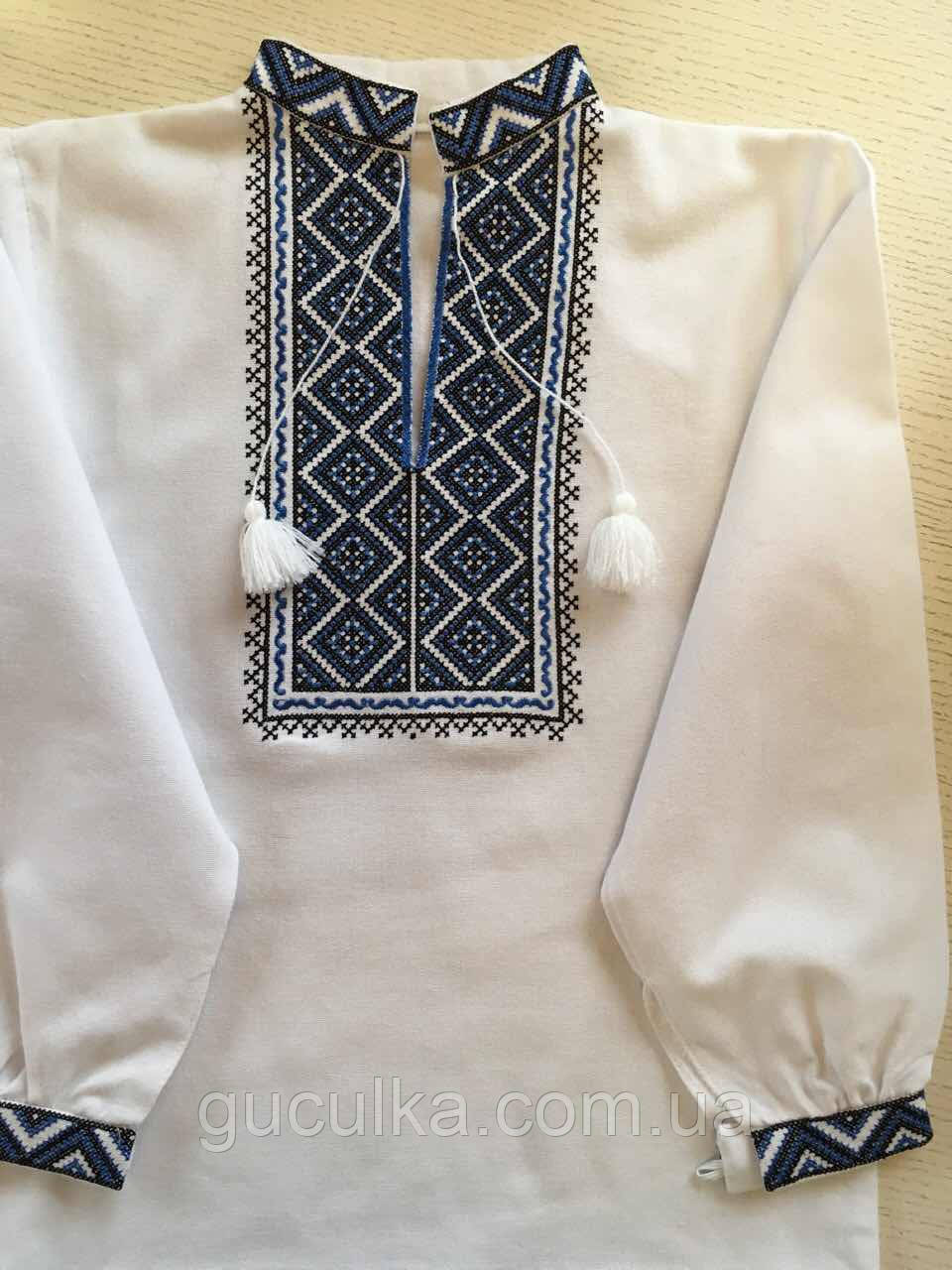 Сорочка вишита на домотканому полотні для хлопчика 5-6 років, фото 1