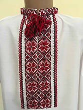 Вишиванка хлопчакова вишита хрестиком та мережкою 9-10 років