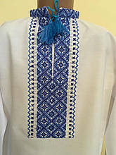 Вишиванка хлопчакова вишита хрестиком та мережкою 9-10 років